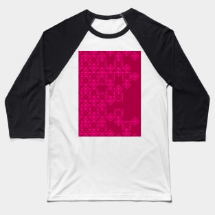 Geometric pink Baseball T-Shirt